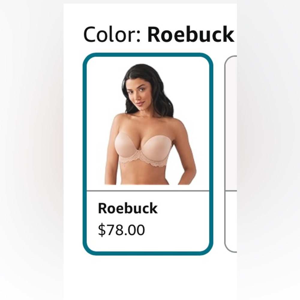 Wacoal Self-Assured Push Up Underwire Strapless Bra. Size 34D. Roebuck. NWT! - Picture 16 of 16